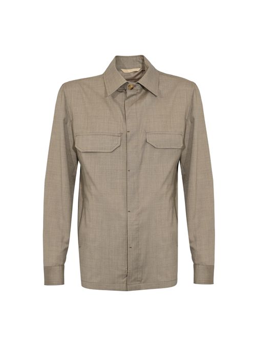 Overshirt David in lana Loro Piana Sabbia BRIGLIA 1949 | DAVID 30011900023